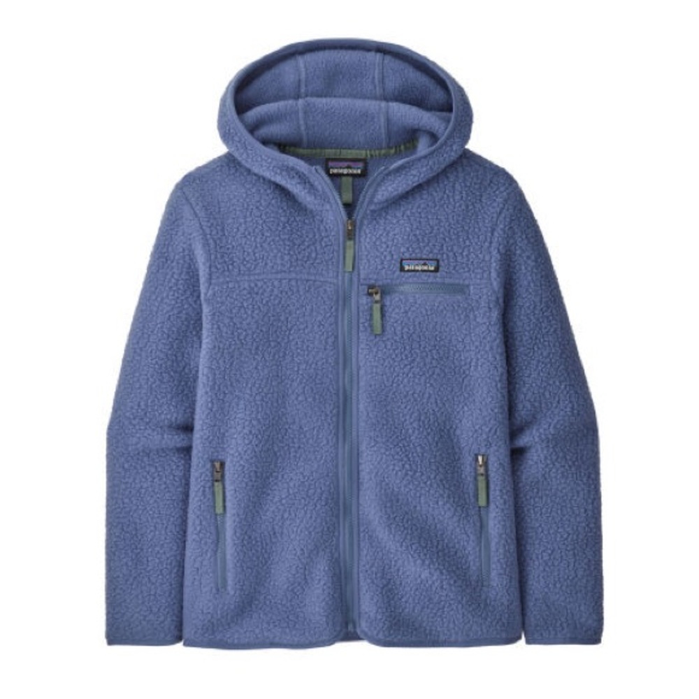 Patagonia Soft Blue Hooded Retro Fleece Hoody